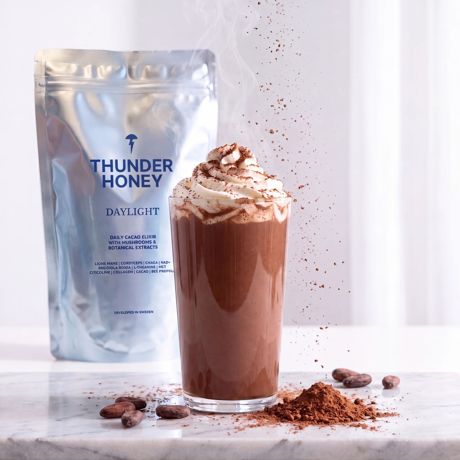 Thunder Honey Daylight pouch in a calm editorial setting