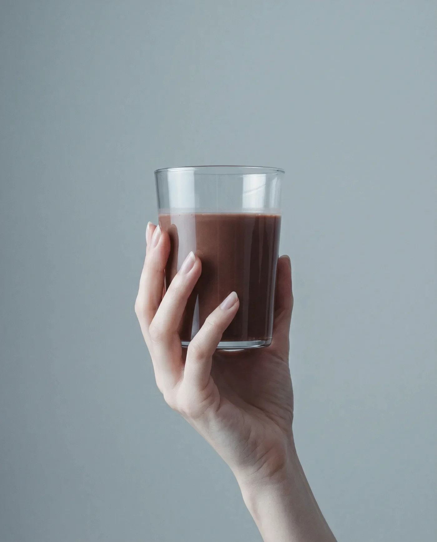 A glass of the warm Thunder Honey cacao ritual